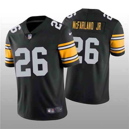 Nike Steelers 26 Anthony McFarland Jr  Black Team  Vapor Untouchable Limited Jersey